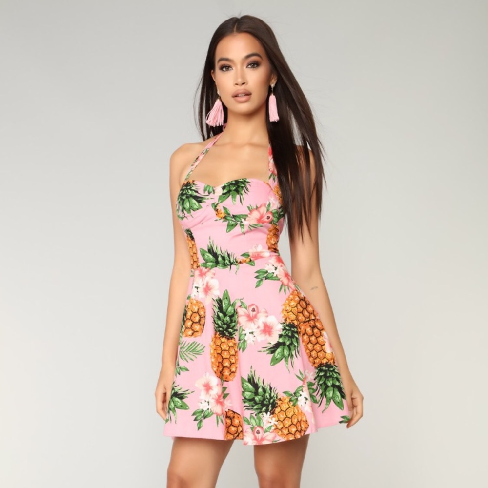 Pineapple Princess Skater Dress